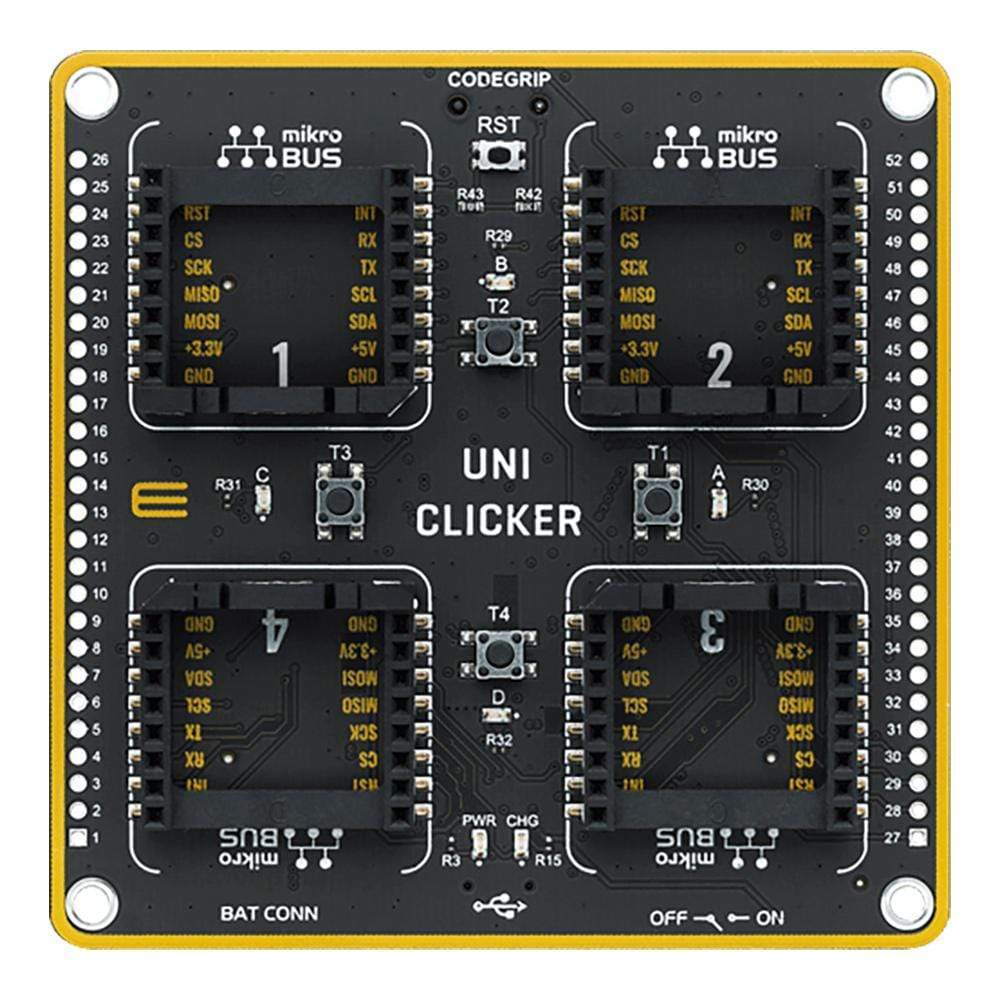 Mikroelektronika d.o.o. MIKROE-4198 UNI Clicker Board - The Debug Store UK