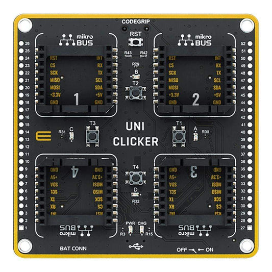Mikroelektronika d.o.o. MIKROE-4198 UNI Clicker Board - The Debug Store UK