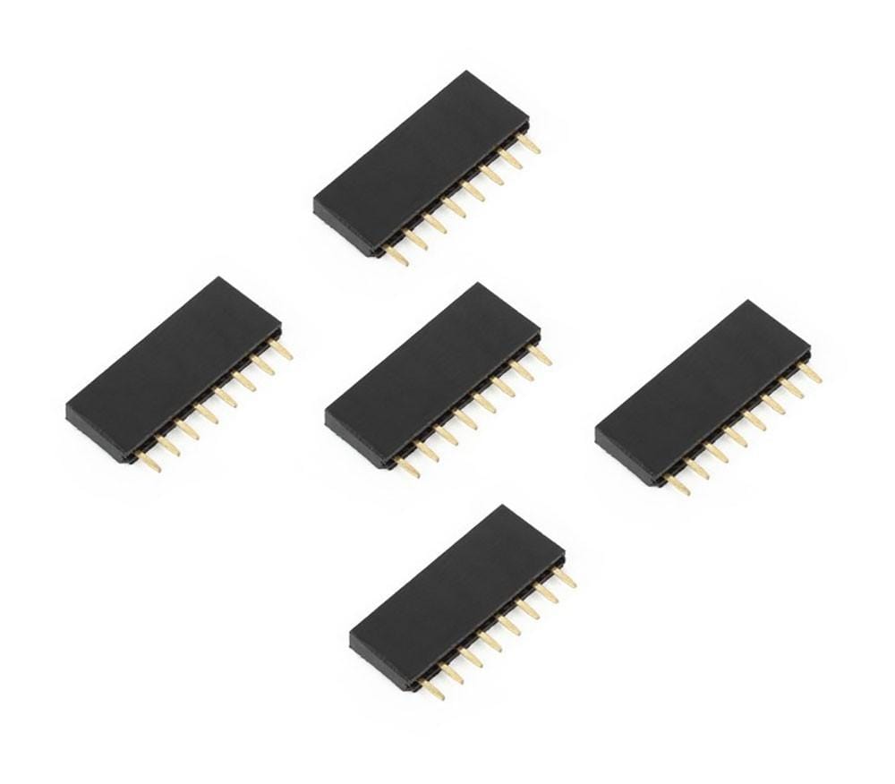 Mikroelektronika d.o.o. MIKROE-1321 1x8 Female Header Socket (5pcs) - The Debug Store UK