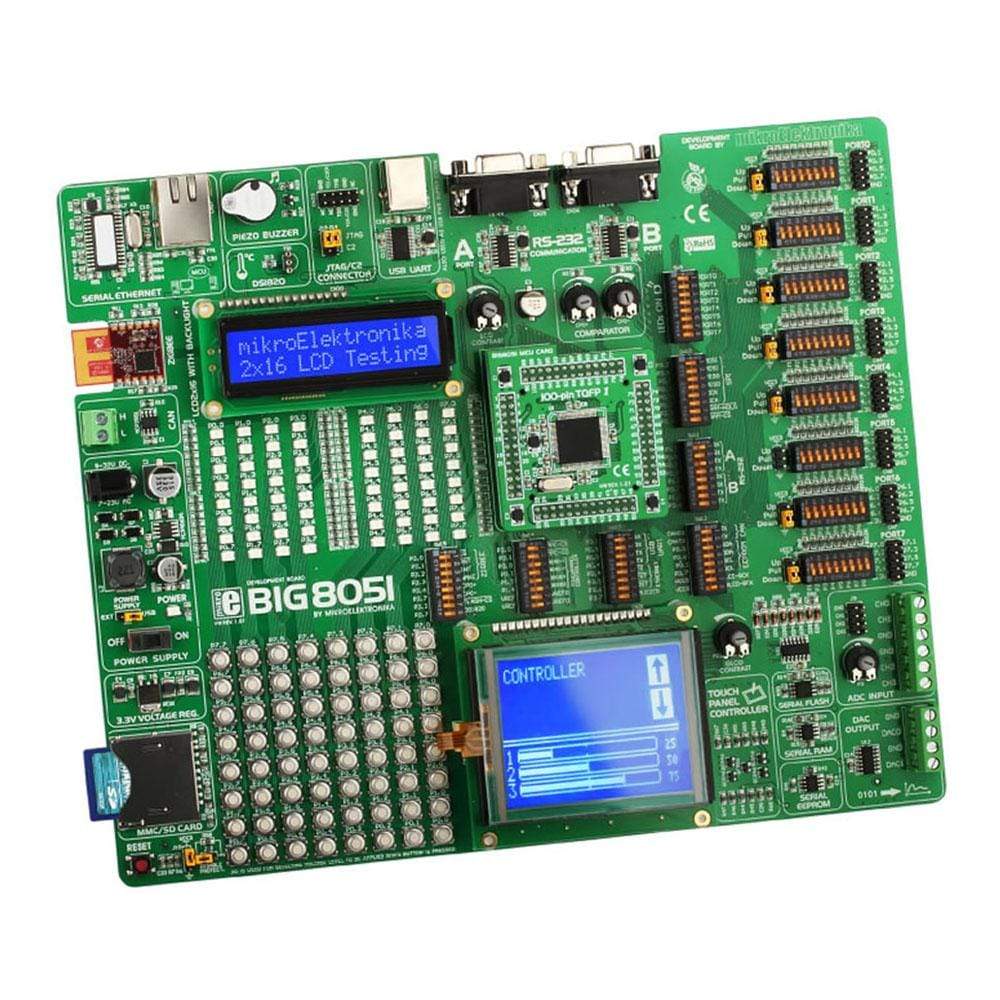 Mikroelektronika d.o.o. MIKROE-598 BIG8051 Development Board - The Debug Store UK