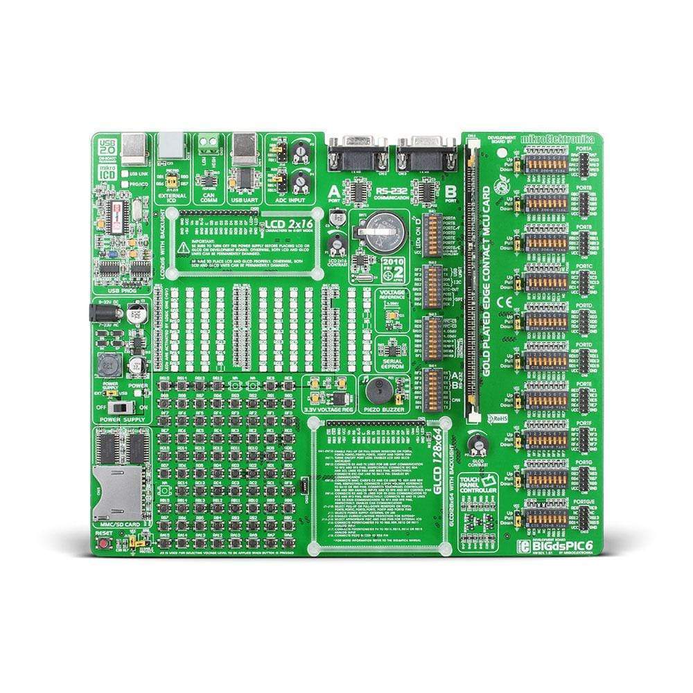 Mikroelektronika d.o.o. MIKROE-504 BIGDSPIC6 Development Board - The Debug Store UK