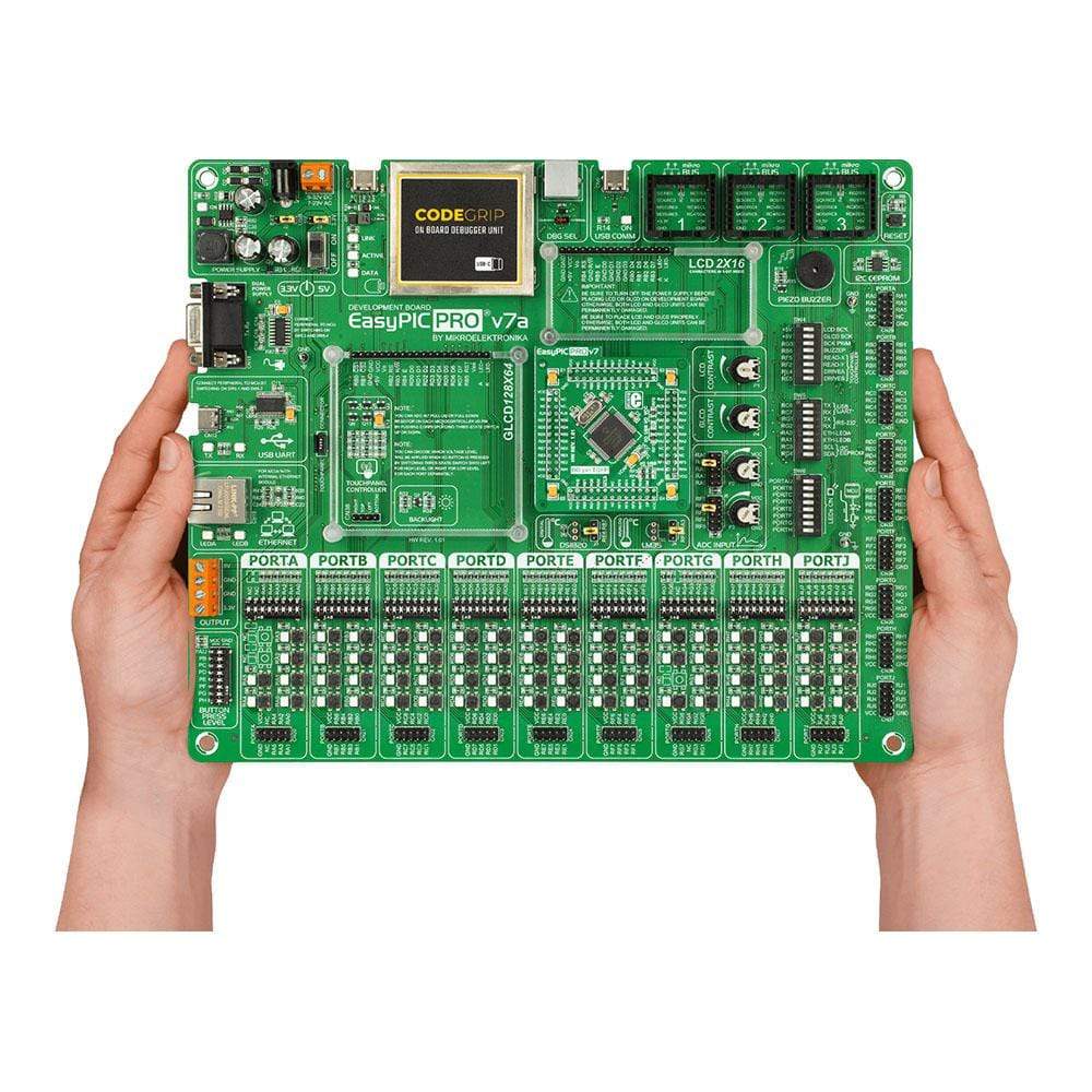 Mikroelektronika d.o.o. MIKROE-4820 EasyPIC PRO V7a PIC Development Board - The Debug Store UK