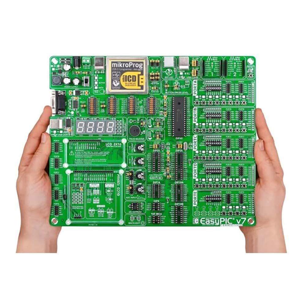 Mikroelektronika d.o.o. MIKROE-798 EasyPIC v7 Development Board - The Debug Store UK