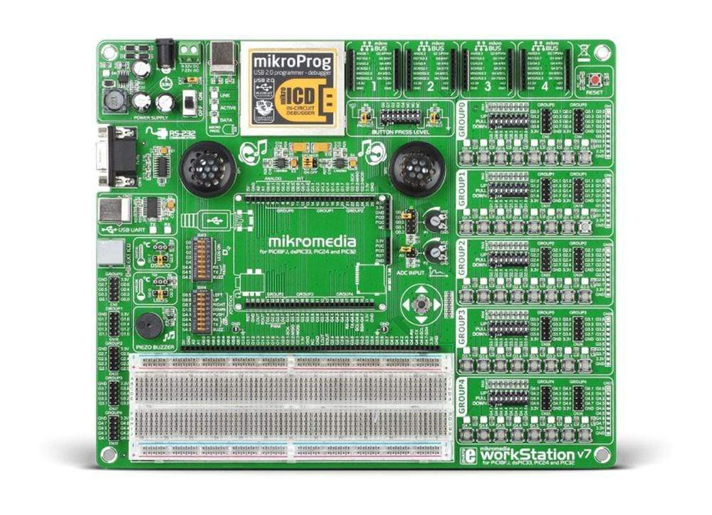 Mikroelektronika d.o.o. MIKROE-1189 mikroMedia WorkStation v7 - The Debug Store UK