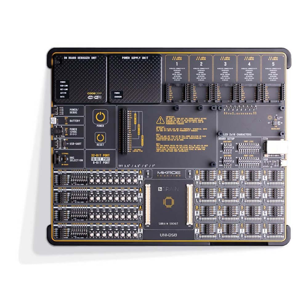 Mikroelektronika d.o.o. MIKROE-5157 UNI-DS v8 Development Board - The Debug Store UK