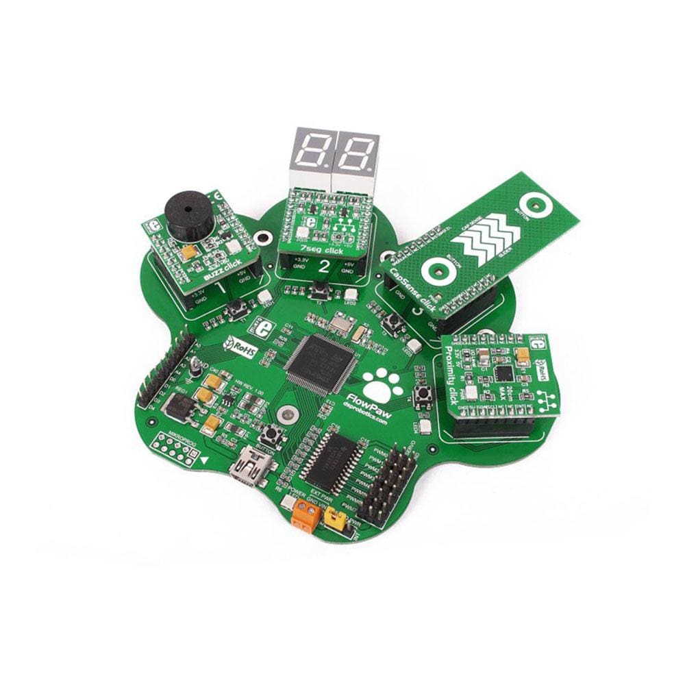 Mikroelektronika d.o.o. MIKROE-1744 FlowPaw Kit - The Debug Store UK