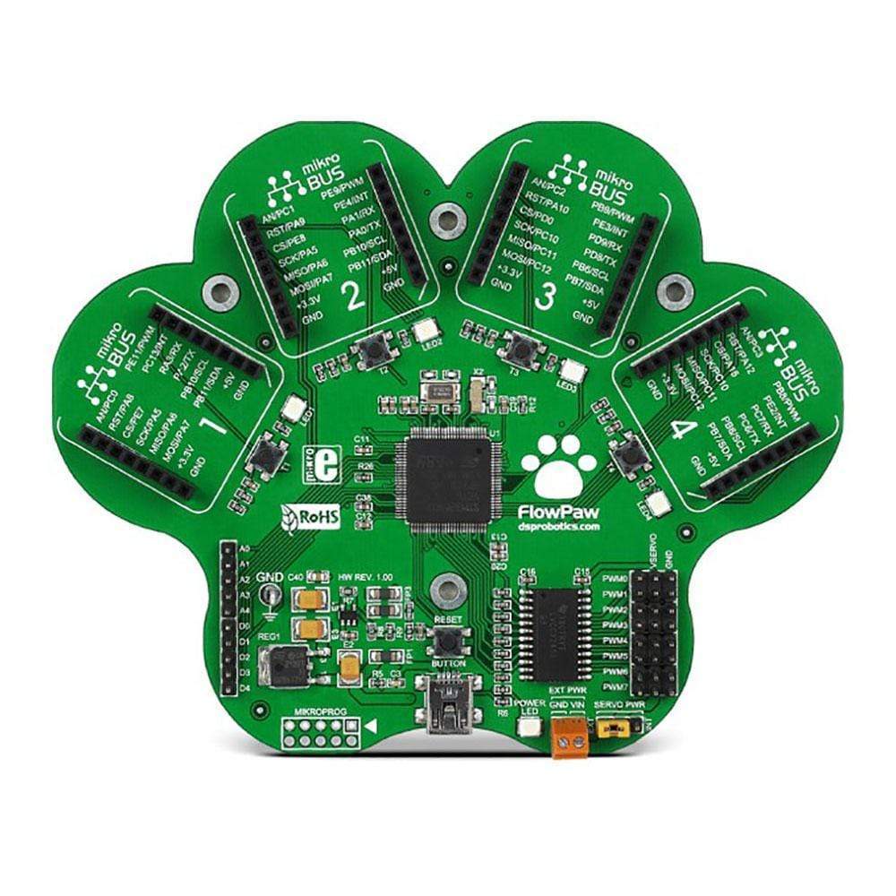 Mikroelektronika d.o.o. MIKROE-1744 FlowPaw Kit - The Debug Store UK
