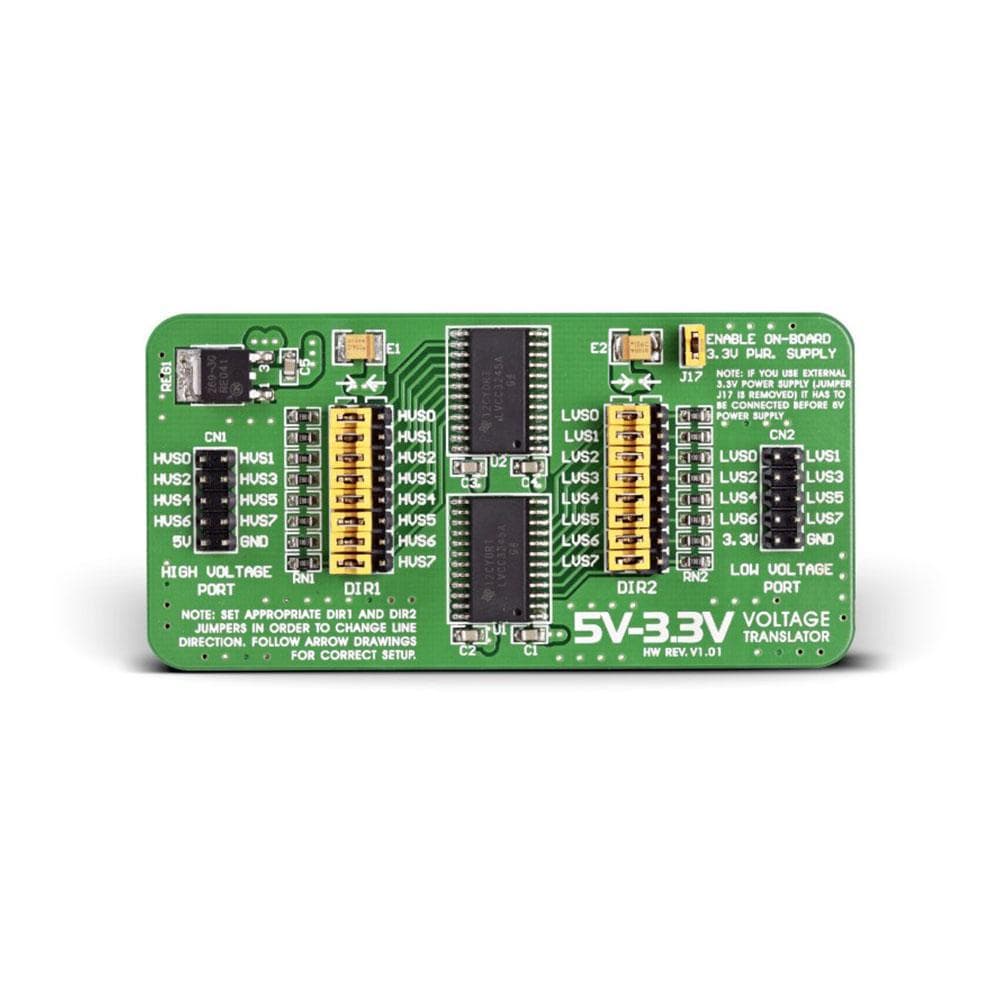 Mikroelektronika d.o.o. MIKROE-259 5V-3.3V Voltage Translator Board - The Debug Store UK