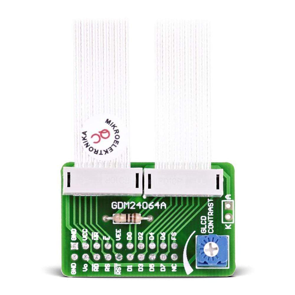 Mikroelektronika d.o.o. MIKROE-162 GLCD 240x64 Adapter Board - The Debug Store UK
