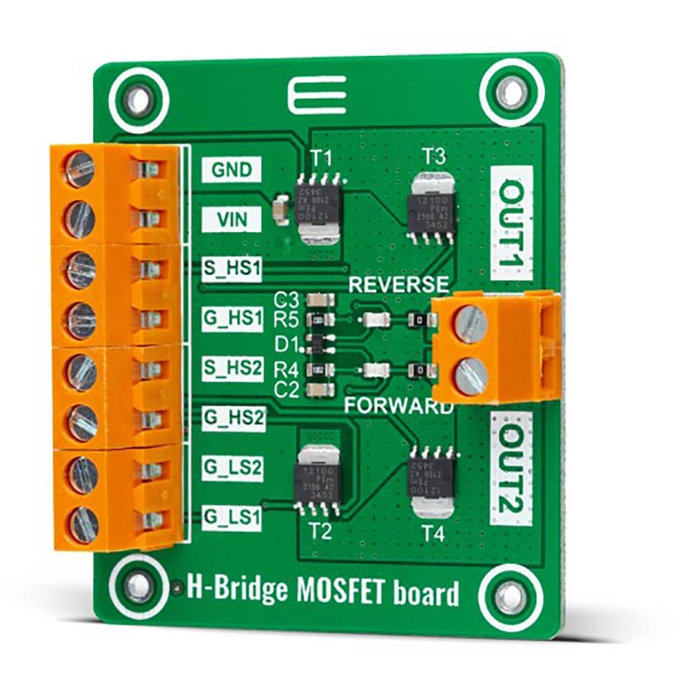 Mikroelektronika d.o.o. MIKROE-5053 H-Bridge MOSFET Board - The Debug Store UK