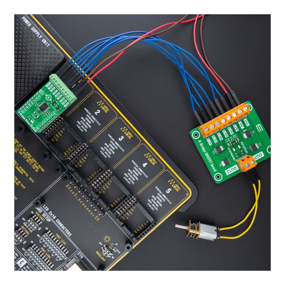 Mikroelektronika d.o.o. MIKROE-5053 H-Bridge MOSFET Board - The Debug Store UK