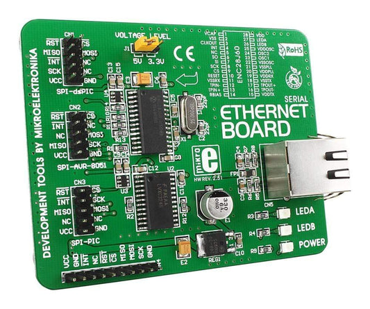 Mikroelektronika d.o.o. MIKROE-124 Serial Ethernet Board - The Debug Store UK