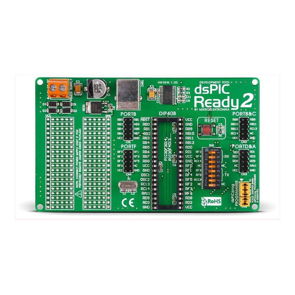 Mikroelektronika d.o.o. MIKROE-450 dsPIC Ready 2 Board - The Debug Store UK