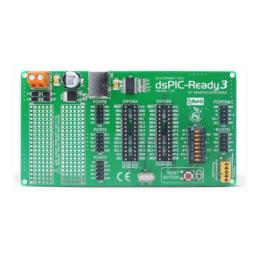 Mikroelektronika d.o.o. MIKROE-451 dsPIC Ready 3 Board - The Debug Store UK