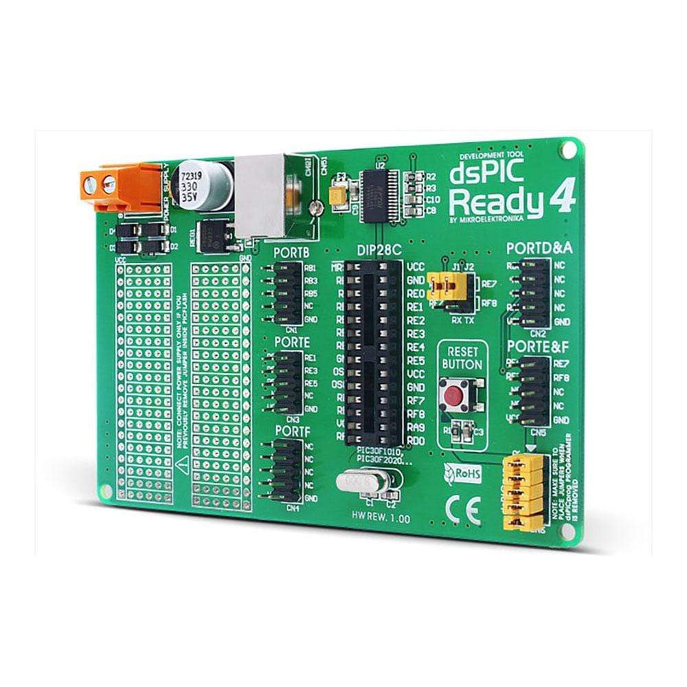 Mikroelektronika d.o.o. MIKROE-452 dsPIC Ready 4 Board - The Debug Store UK