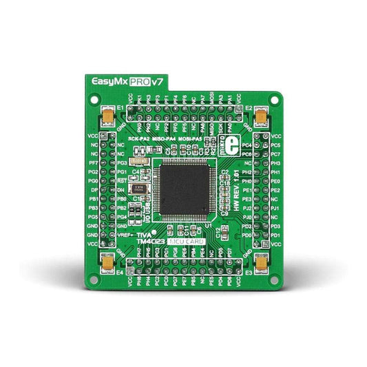 Mikroelektronika d.o.o. MIKROE-1621 EasyMx PRO v7 for Tiva C Series MCU Card with TM4C123GH6PZL - The Debug Store UK