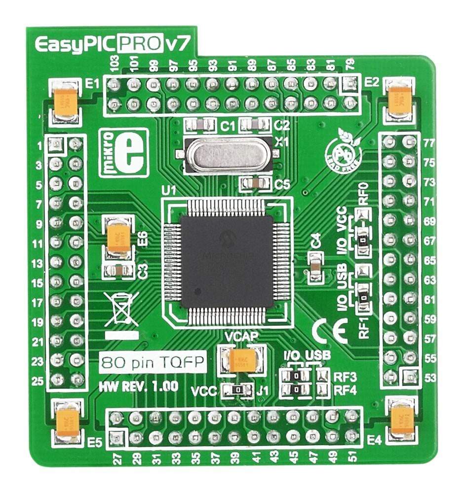 Mikroelektronika d.o.o. MIKROE-998 EasyPIC PRO v7 MCU card with PIC18F8722 - The Debug Store UK