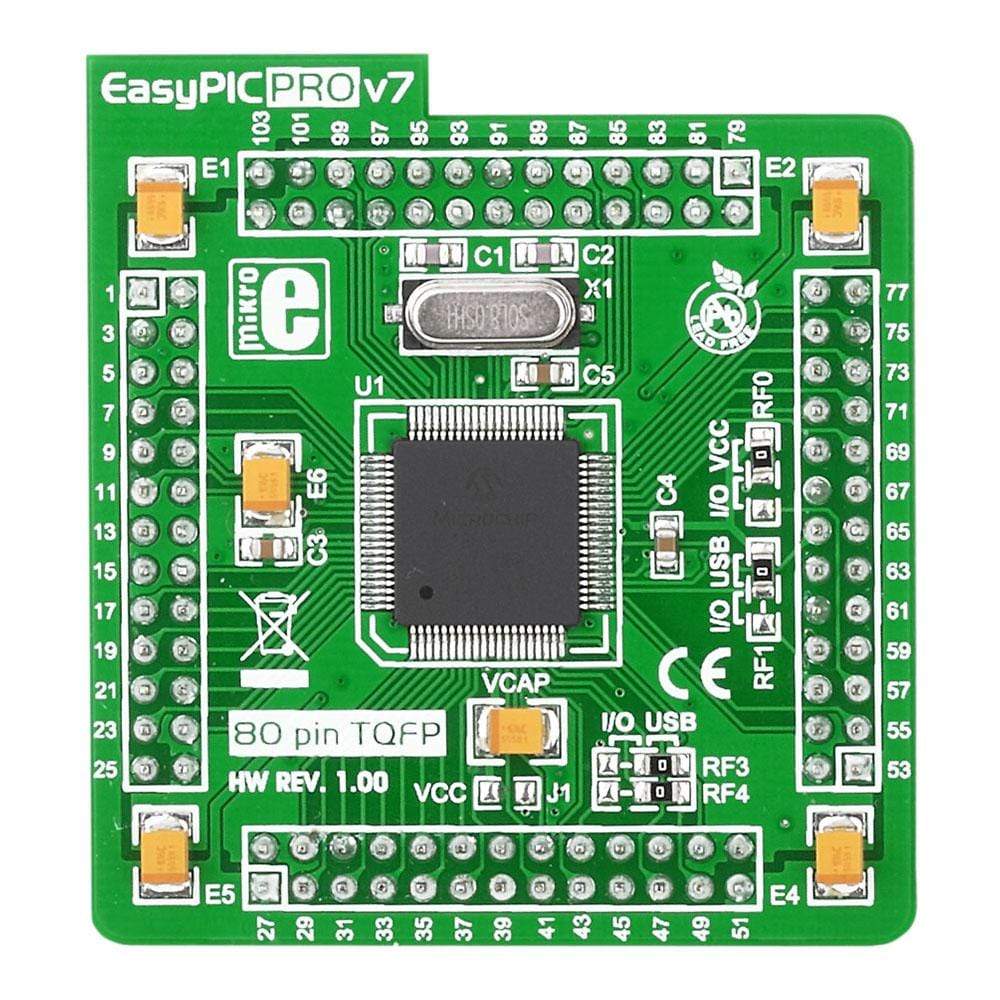 Mikroelektronika d.o.o. MIKROE-997 EasyPIC PRO v7 MCU card with PIC18F87J50 - The Debug Store UK