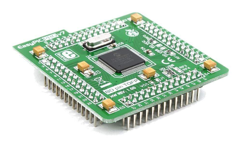 Mikroelektronika d.o.o. MIKROE-1000 EasyPIC PRO v7 MCU Card with PIC18F87J60 ETH - The Debug Store UK