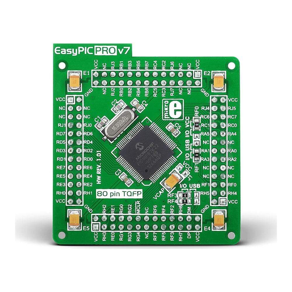 Mikroelektronika d.o.o. MIKROE-996 EasyPIC PRO v7 MCU card with PIC18F87K22 - The Debug Store UK