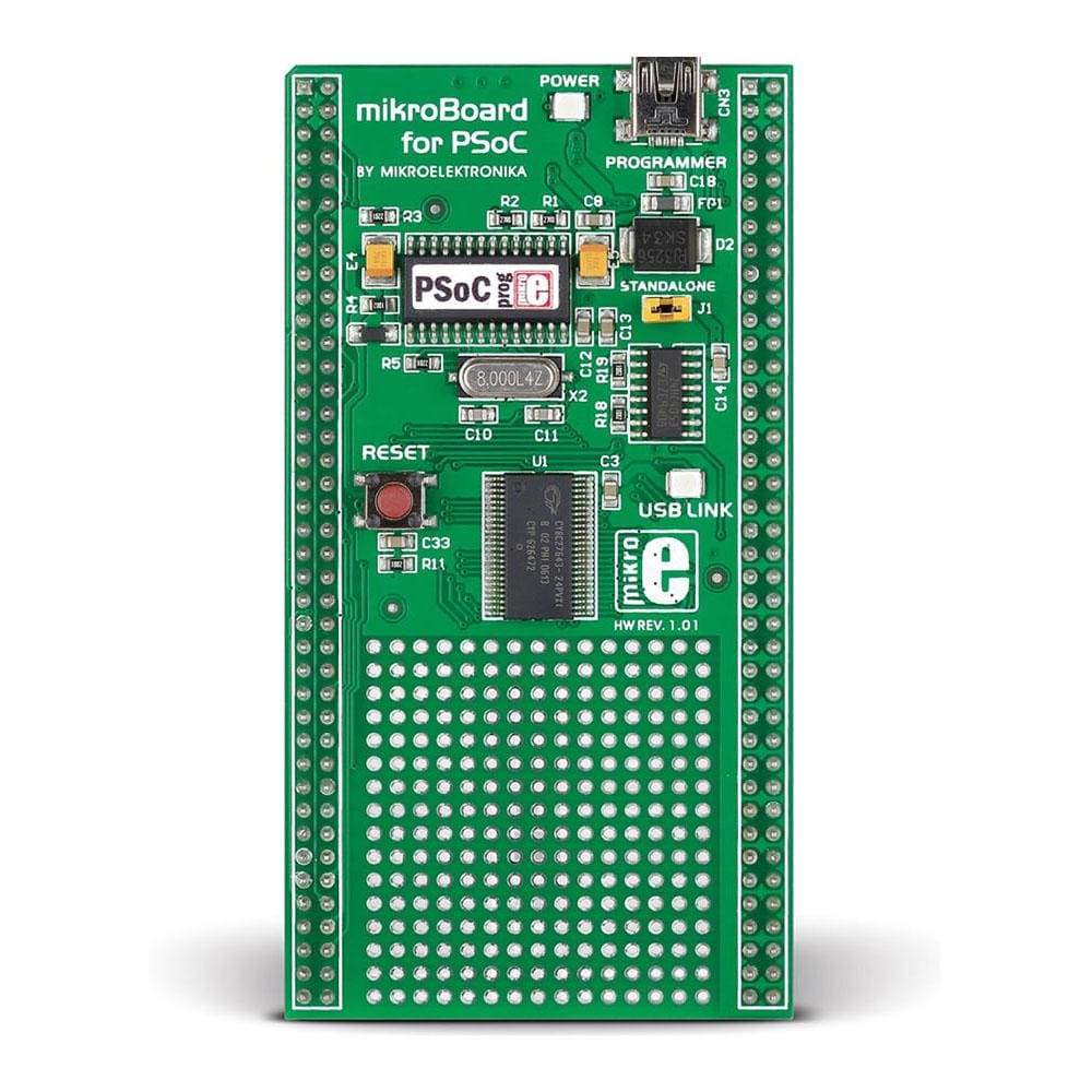 Mikroelektronika d.o.o. MIKROE-704 MikroBoard for PSoC with CY8C27643 - The Debug Store UK