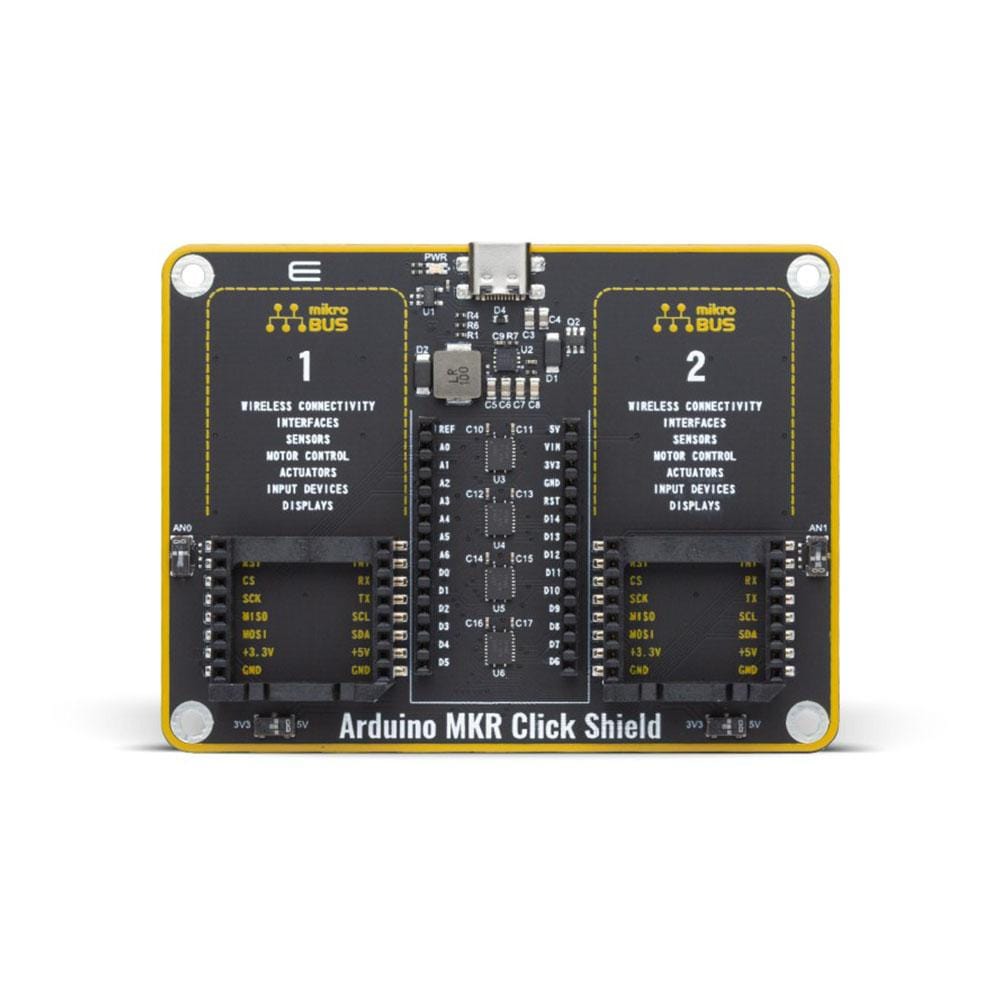 Mikroelektronika d.o.o. MIKROE-4444 Arduino MKR Click Shield - The Debug Store UK