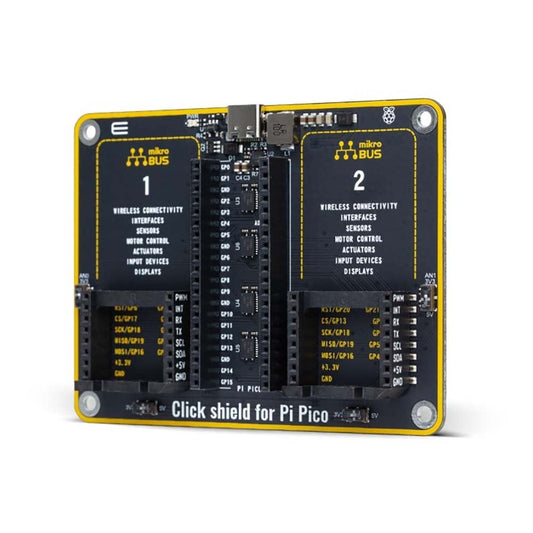 Mikroelektronika d.o.o. MIKROE-4985 Raspberry Pi PICO Click Board Shield - The Debug Store UK