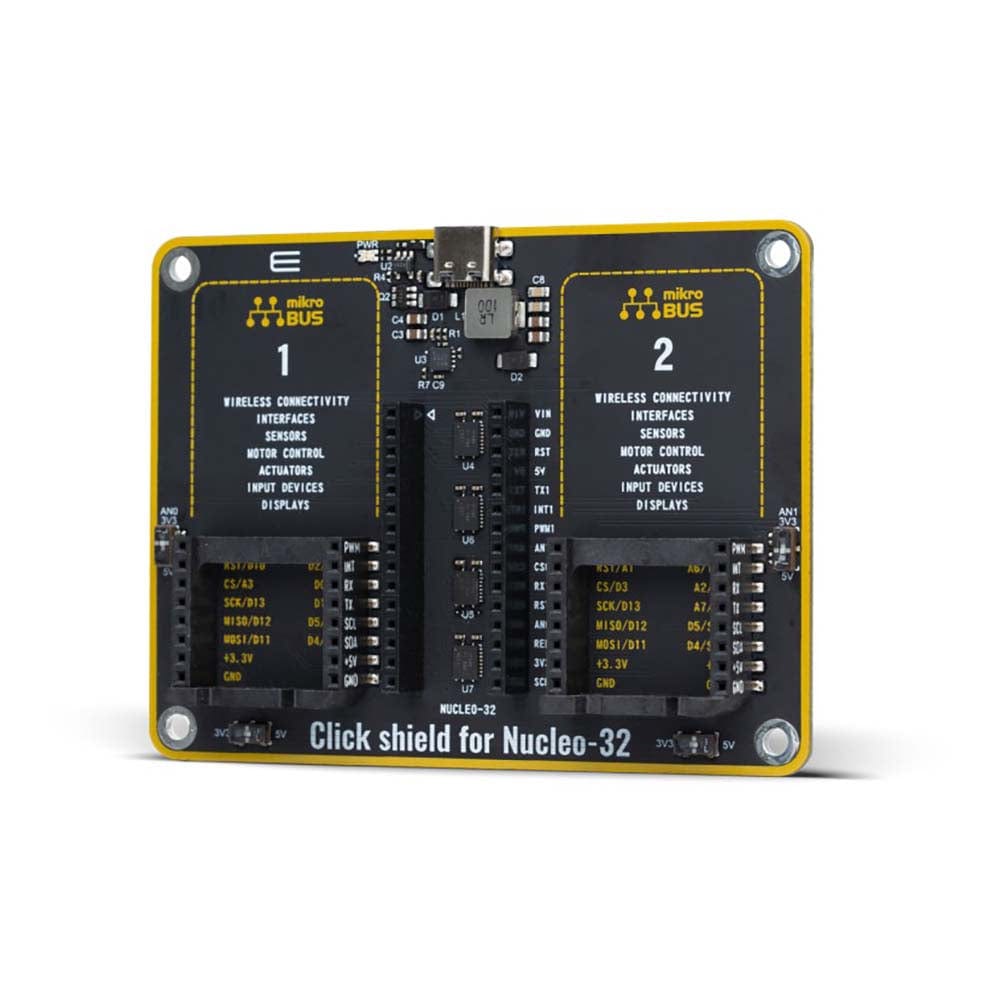 Mikroelektronika d.o.o. MIKROE-5177 Click Shield for ST Nucleo-32 - The Debug Store UK