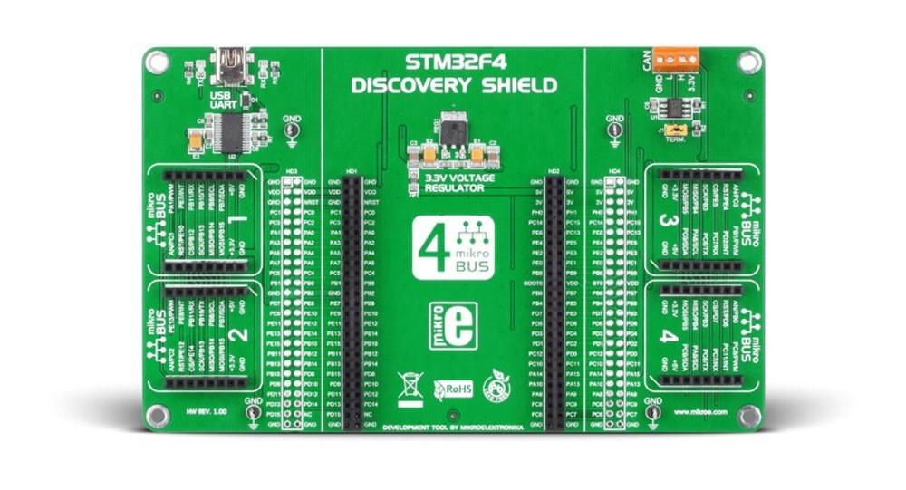 Mikroelektronika d.o.o. MIKROE-1481 STM32F4 Discovery Shield - The Debug Store UK