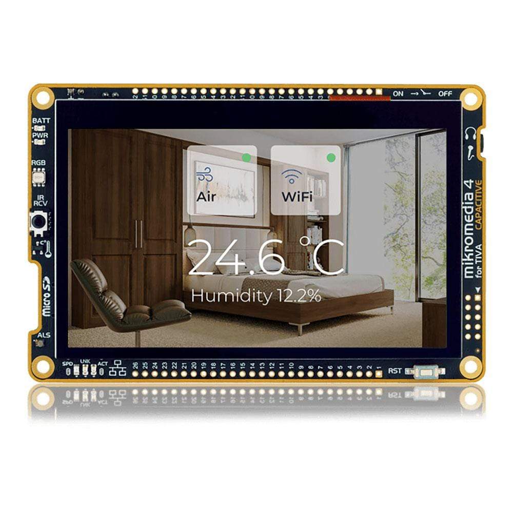 Mikroelektronika d.o.o. MIKROE-4174 MikroMedia 4 for Tiva Capacitive - The Debug Store UK