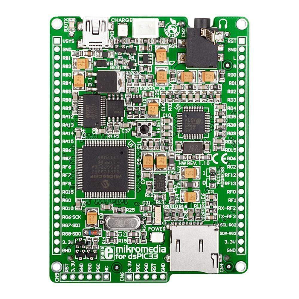 Mikroelektronika d.o.o. MIKROE-606 mikroMedia for DSPIC33 - The Debug Store UK