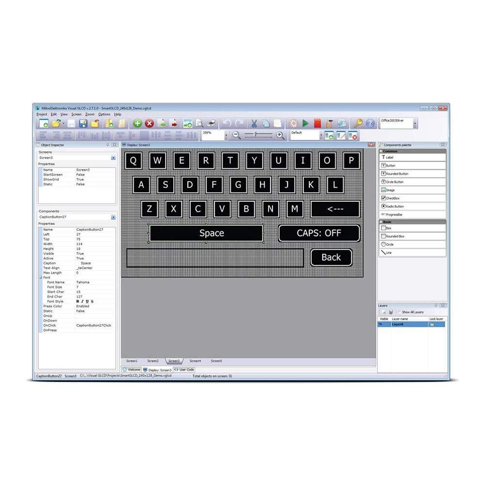 Mikroelektronika d.o.o. MIKROE-2083 Visual GLCD (Code License) - The Debug Store UK