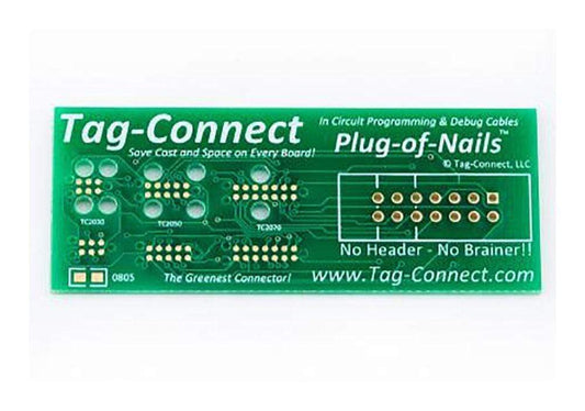 Tag-Connect, LLC TC-FOOTPRINT-PCB Tag Connect TC-FOOTPRINT-PCB Footprint Demo PCB - The Debug Store UK