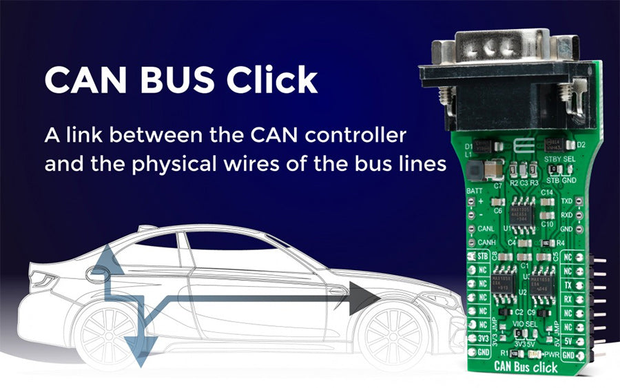 New Click Board from MikroE - CAN Bus Click Board – Debug Store