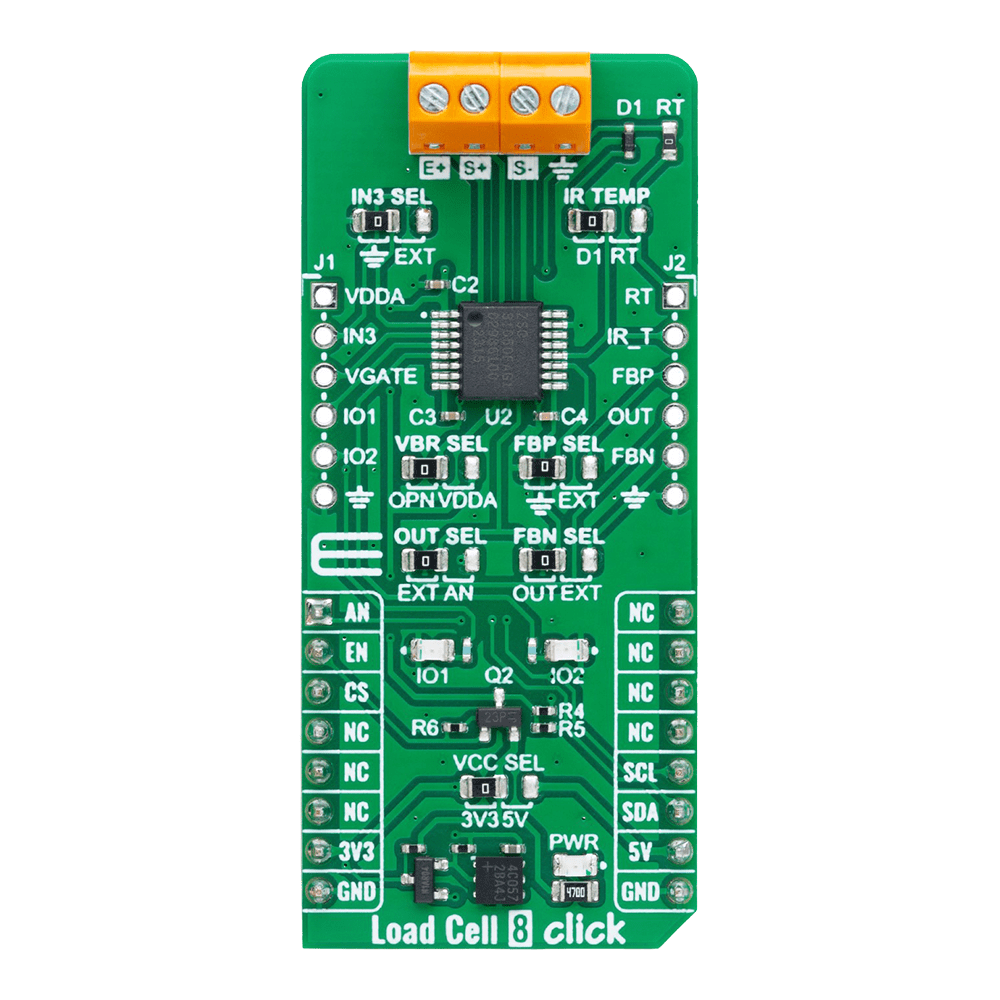 Debug Store MIKROE-6060 Load Cell 8 Click Board™ - High-Precision Weight Measurement Solution for Engineers - The Debug Store UK