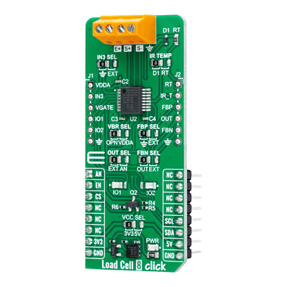 Debug Store MIKROE-6060 Load Cell 8 Click Board™ - High-Precision Weight Measurement Solution for Engineers - The Debug Store UK