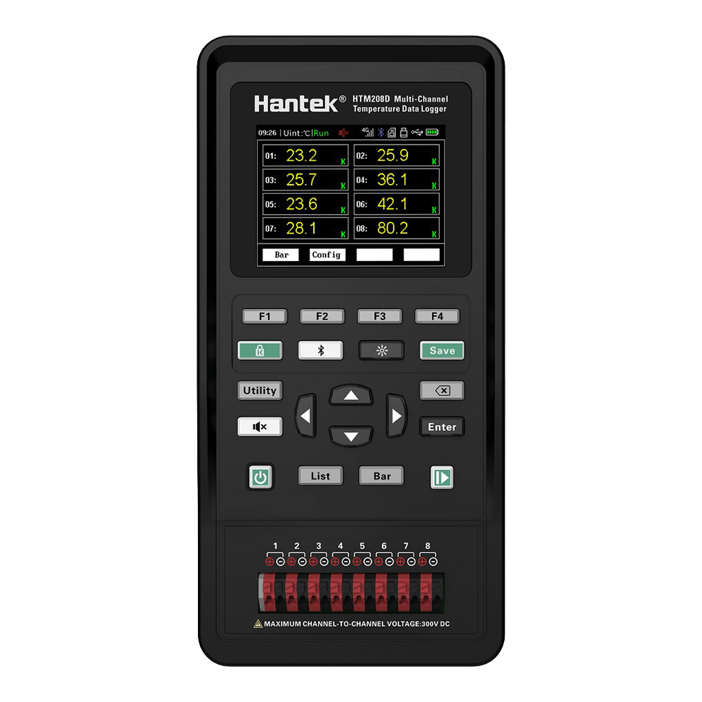 Hantek Electronic Co Ltd HTM208C Hantek Multichannel Temperature Monitor (HTM208C) - The Debug Store UK