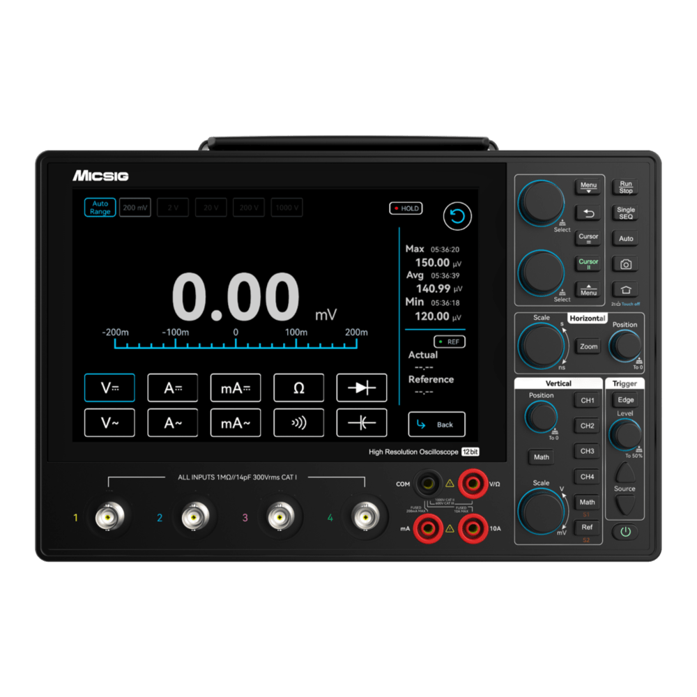 Micsig MH014-200 Micsig MHO1 Series - Ultra-Portable High-Resolution Oscilloscope with Multimeter - The Debug Store - The Debug Store UK