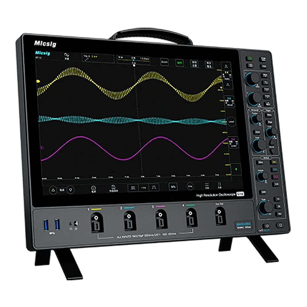 Micsig Micsig MDO Series - 500MHz 8-Bit Digital Oscilloscope with 14" Screen and 4 Channels - The Debug Store UK