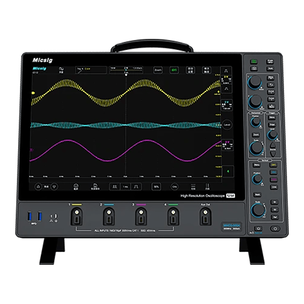 Micsig Micsig MDO Series - 500MHz 8-Bit Digital Oscilloscope with 14" Screen and 4 Channels - The Debug Store UK