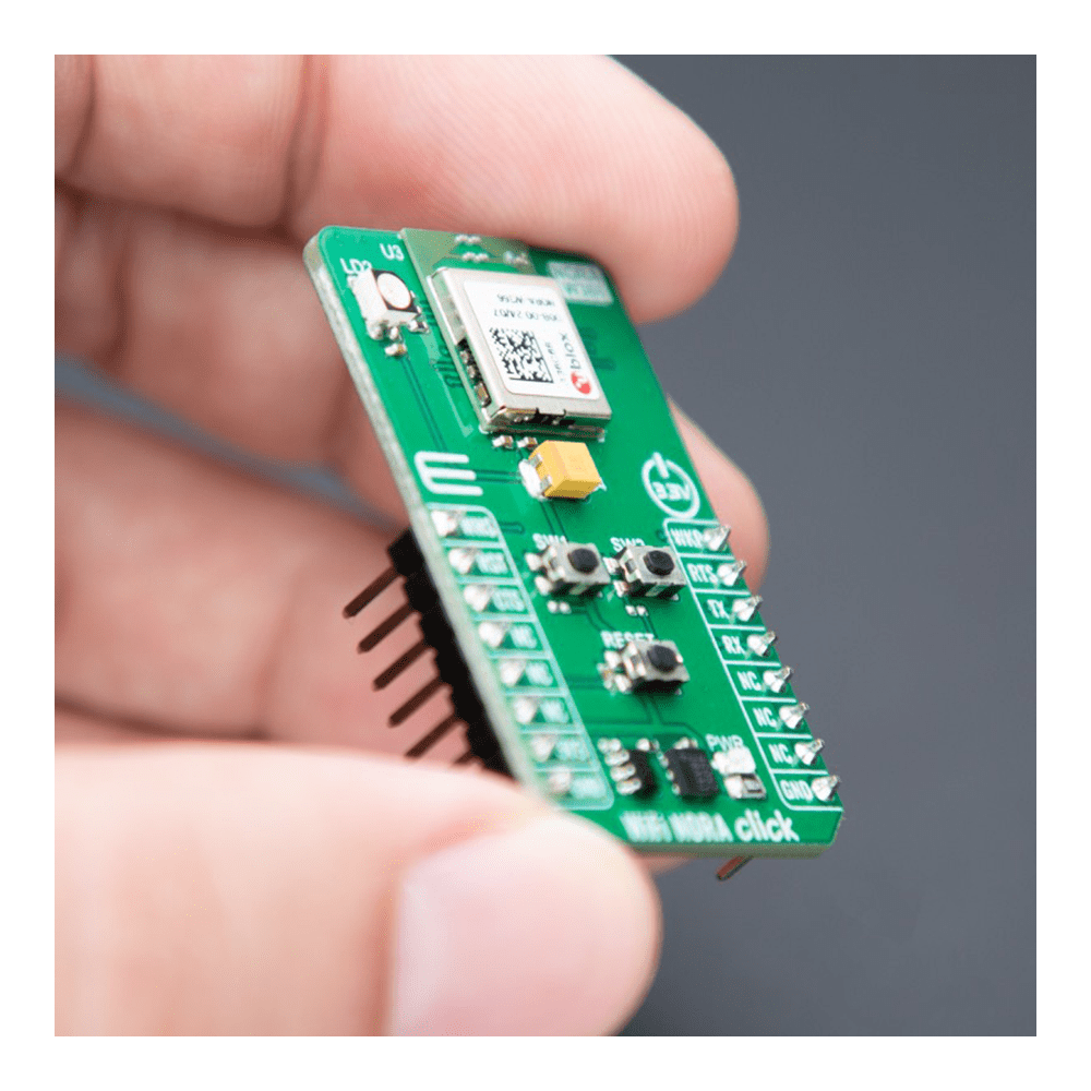 mikroe MIKROE-6217 WiFi NORA Click Board™ - Dual-Band WiFi & BLE Connectivity Solution for Professional Applications - The Debug Store UK