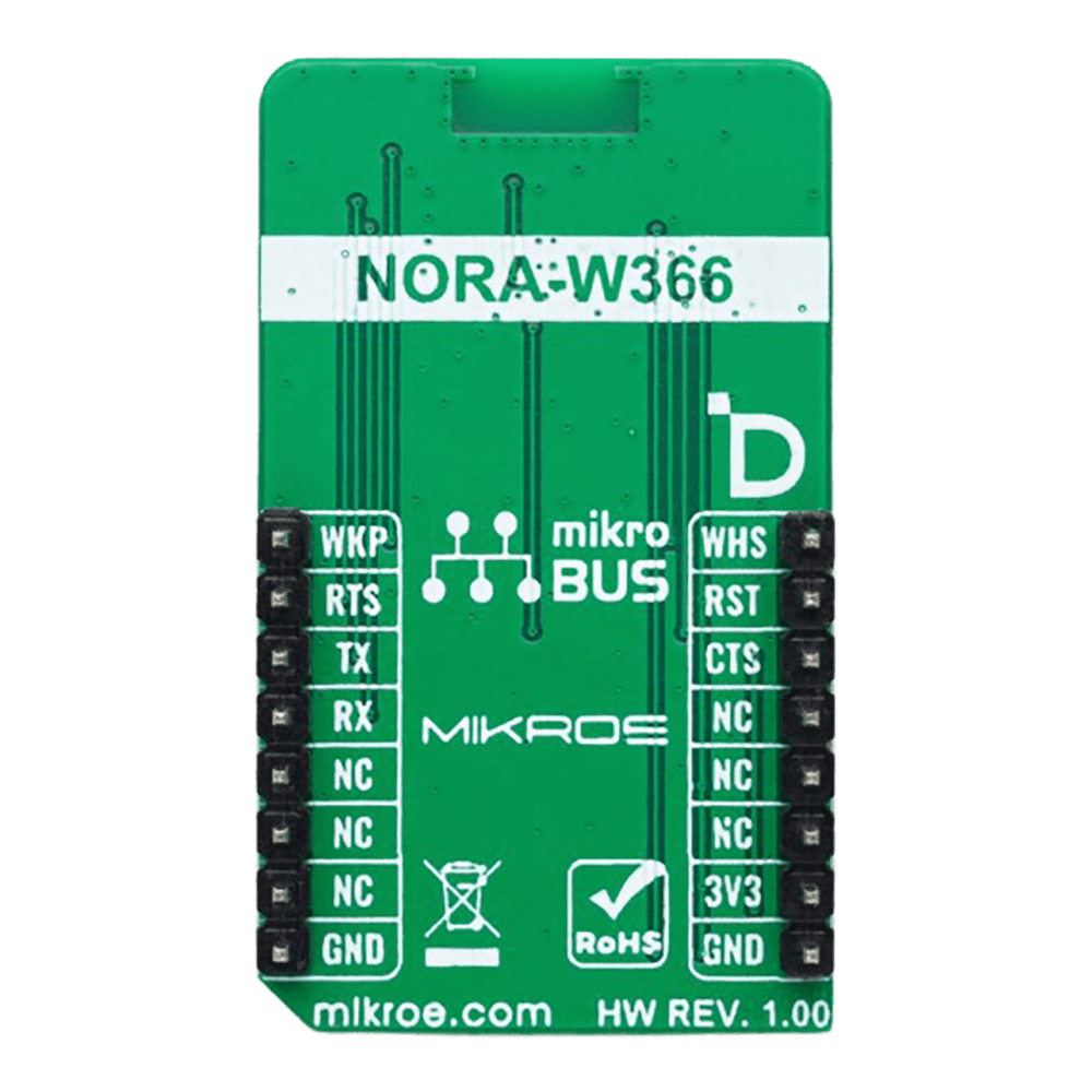 mikroe MIKROE-6217 WiFi NORA Click Board™ - Dual-Band WiFi & BLE Connectivity Solution for Professional Applications - The Debug Store UK