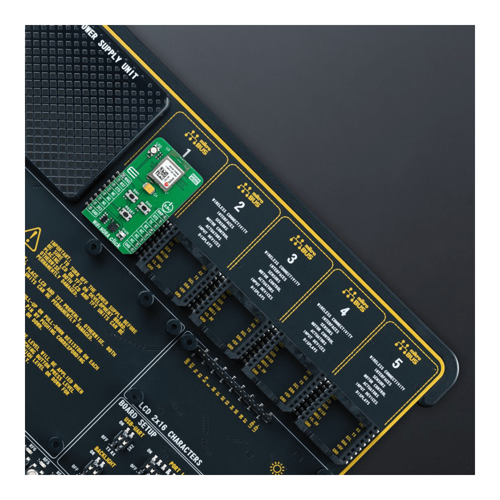 mikroe MIKROE-6217 WiFi NORA Click Board™ - Dual-Band WiFi & BLE Connectivity Solution for Professional Applications - The Debug Store UK