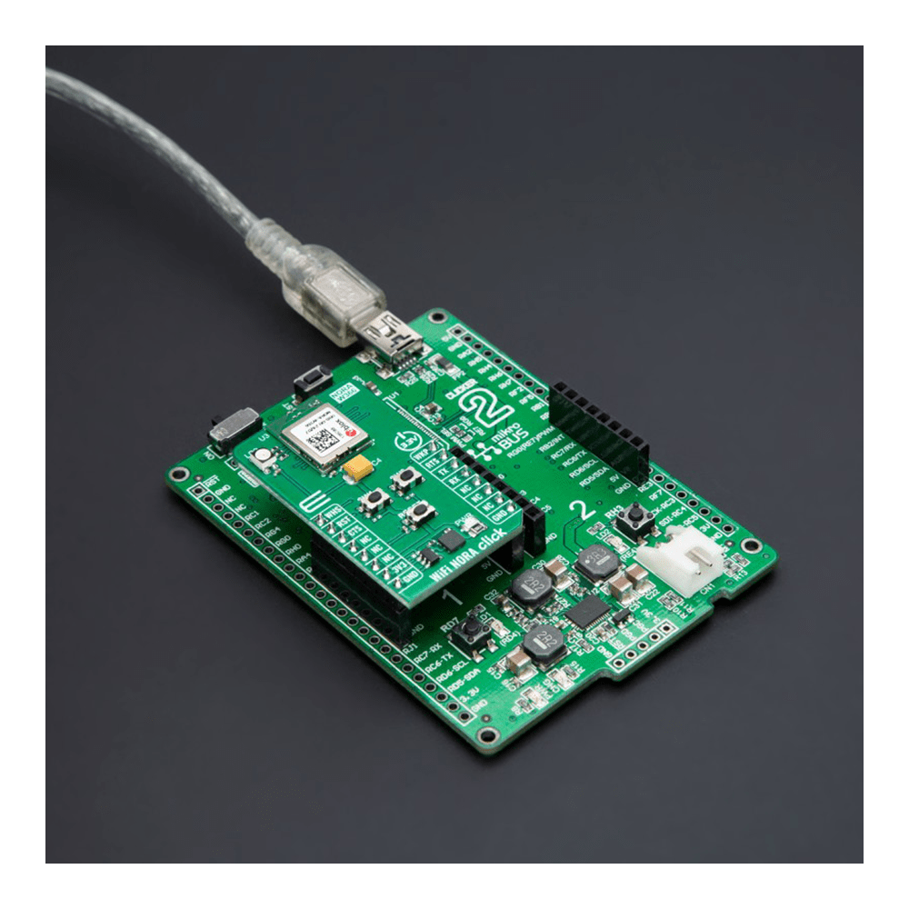 mikroe MIKROE-6217 WiFi NORA Click Board™ - Dual-Band WiFi & BLE Connectivity Solution for Professional Applications - The Debug Store UK