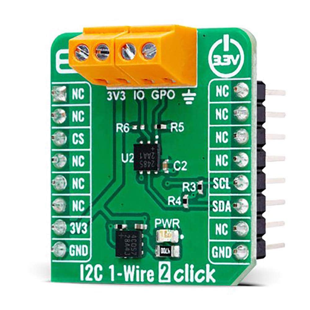 Mikroelektronica d.o.o. MIKROE-6058 I2C 1-Wire 2 Click Board - The Debug Store UK