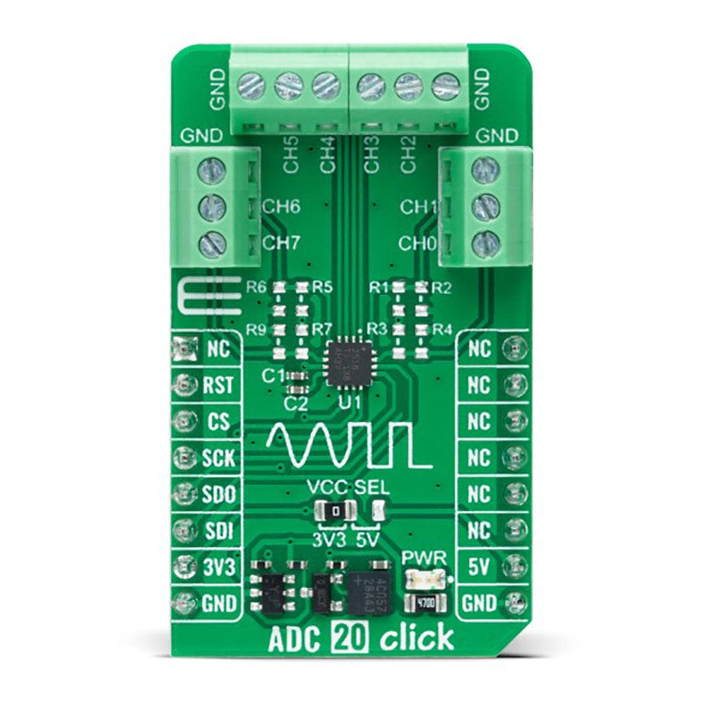 Mikroelektronika d.o.o. MIKROE-5424 ADC 20 Click Board - The Debug Store UK