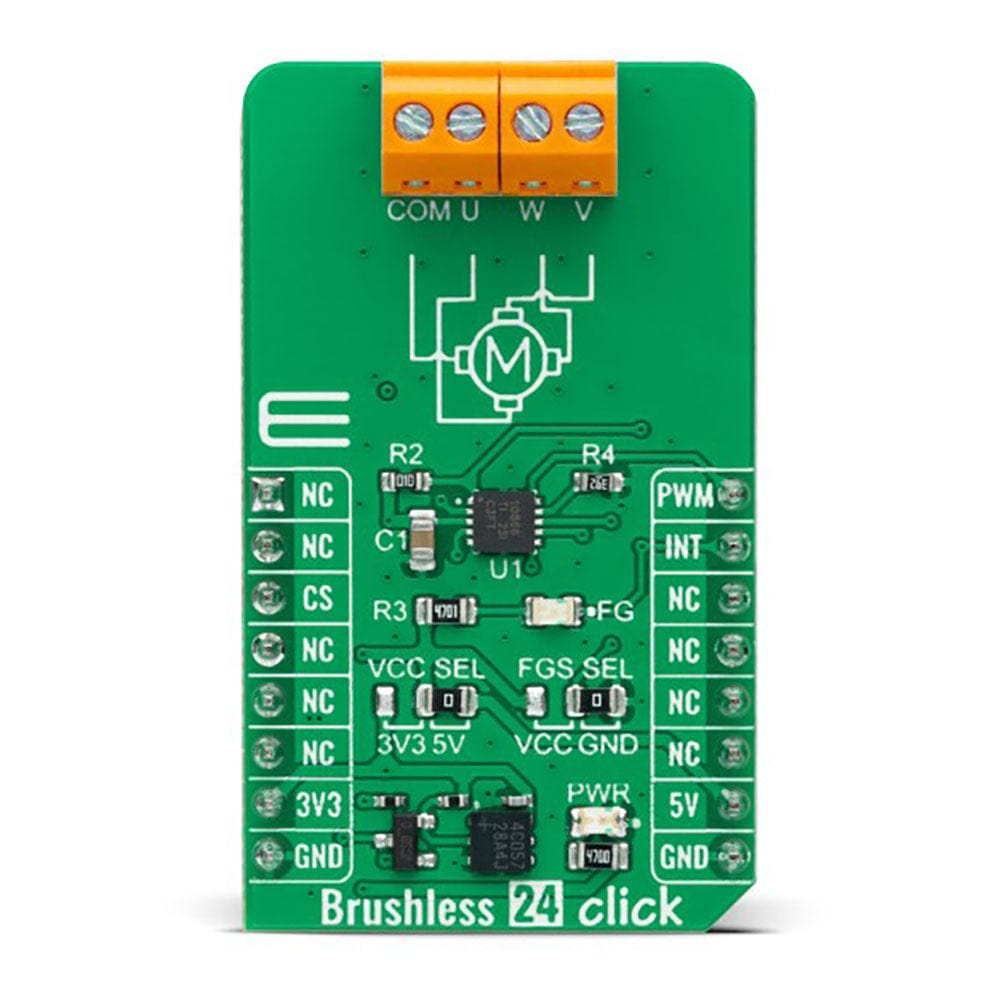 Mikroelektronika d.o.o. MIKROE-5478 Brushless 24 Click Board - The Debug Store UK