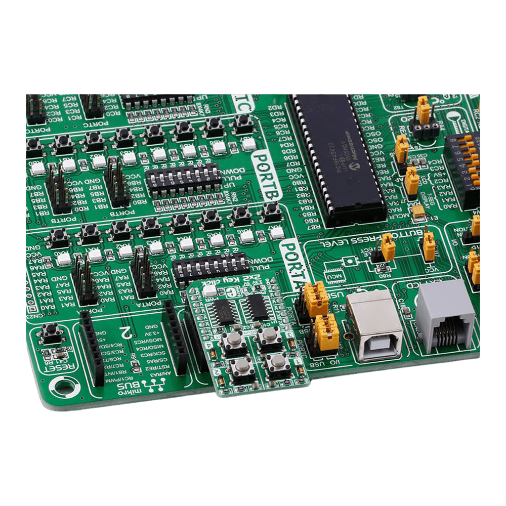 Mikroelektronika d.o.o. MIKROE-2152 2x2 Key Click Board - The Debug Store UK