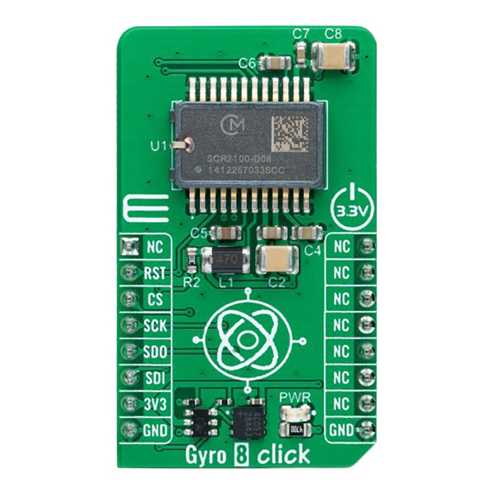 Mikroelektronika d.o.o. MIKROE-5471 Gyro 8 Click Board™ - The Debug Store UK