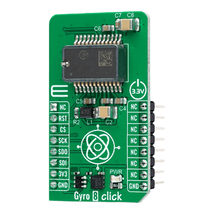 Mikroelektronika d.o.o. MIKROE-5471 Gyro 8 Click Board™ - The Debug Store UK